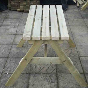 Inclusive Furniture - Small Picnic Bench With 2 Spaces for 2 Wheelchair ...