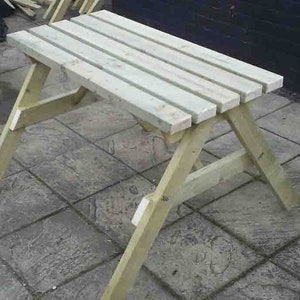 Inclusive Furniture - Small Picnic Bench With 2 Spaces for 2 Wheelchair ...