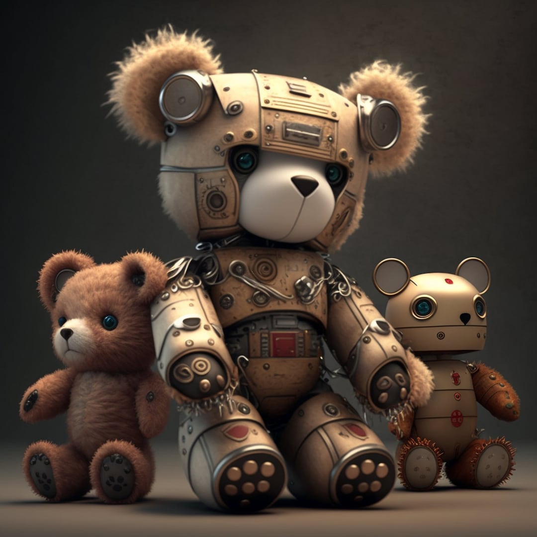 Teddy Bears as Robots - Etsy