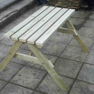 Inclusive Furniture - Small Picnic Bench With 2 Spaces for 2 Wheelchair ...