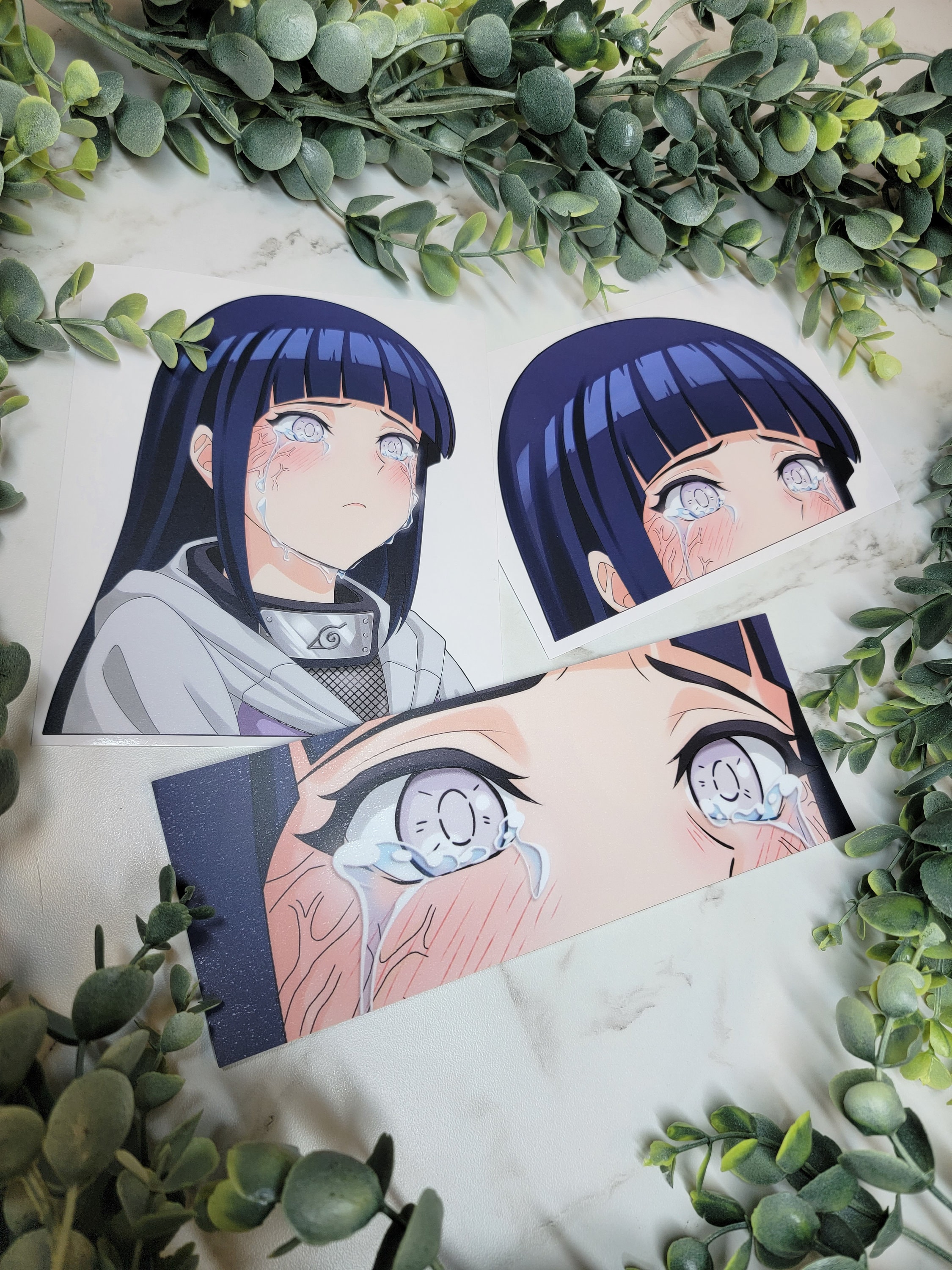 Naruto Hinata Hyuga Anime Motion Sticker For Car/Laptop/ 3D Lenticular  Peeker