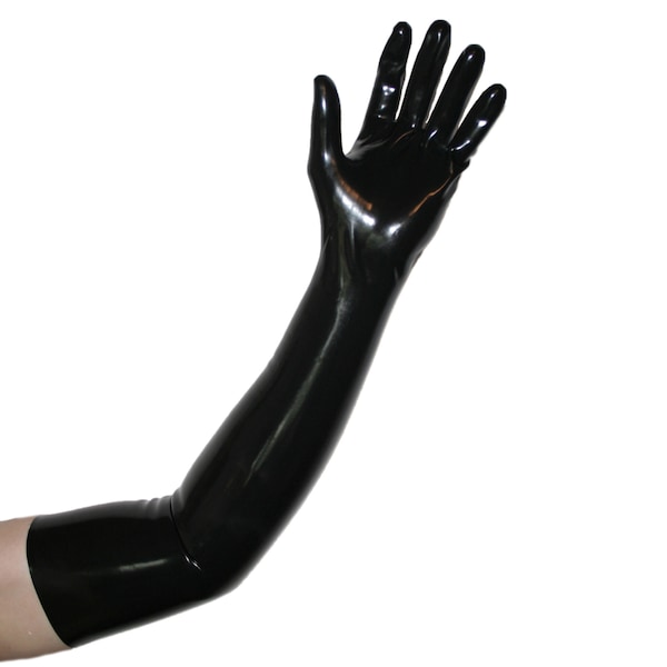 Rubberfashion lange Latex Handschuhe - Latexhandschuhe lang - heavy rubber - bis zum Oberarm für Damen und Herren Paar