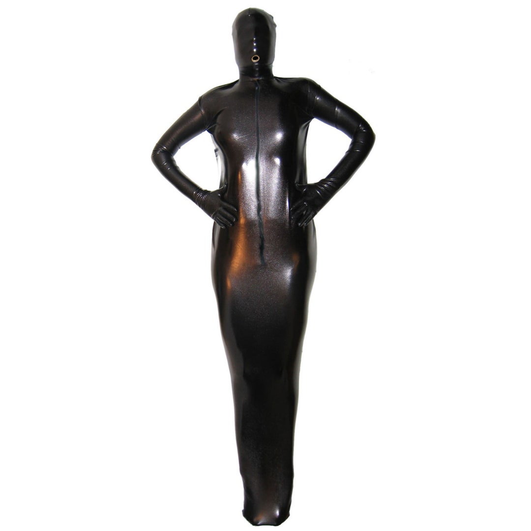 Rubberfashion Shiny Bondage Bag Extreme Sleeping Bag Shiny Bondage Body Bag Sleep Bag With Arms