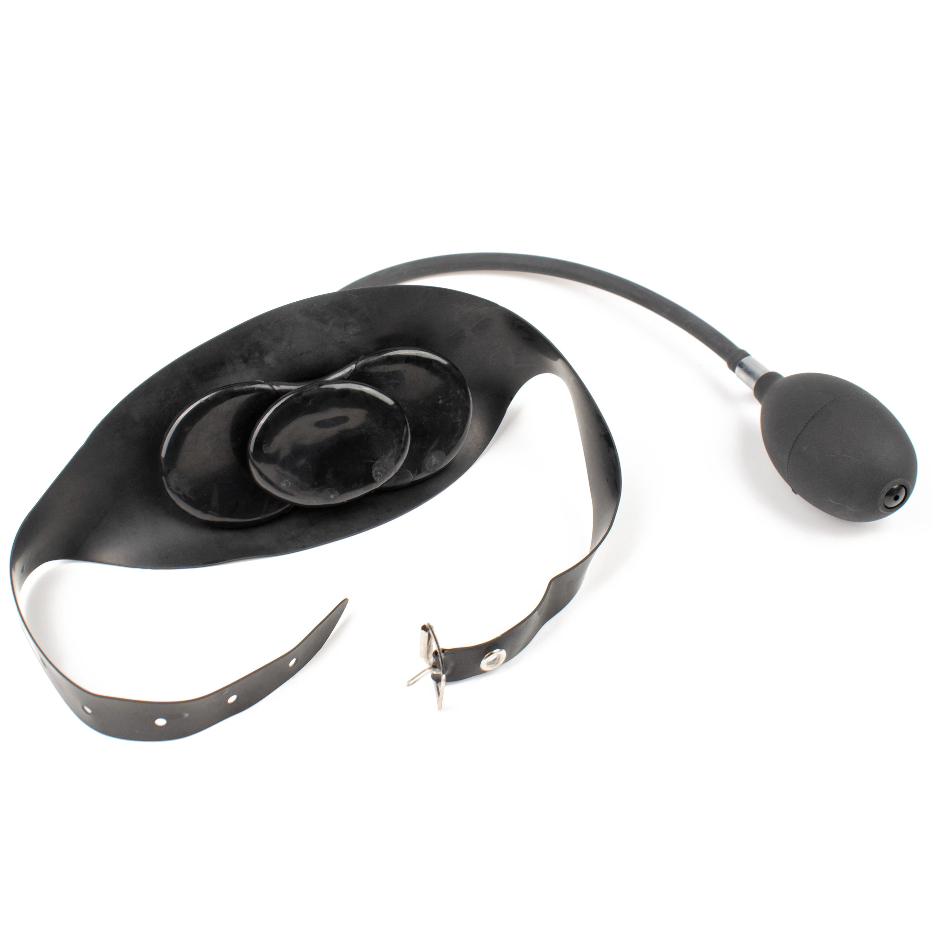 Rubberfashion Latex Gag Inflatable Mouth Gag Gag Butterfly With