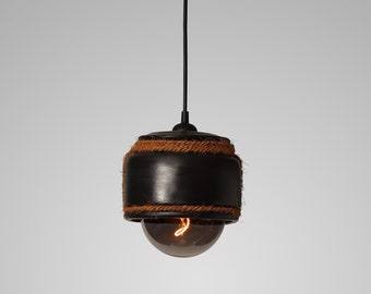 Handmade Wabi Sabi Ceramic Unique Pendant Light Design | Rustic Pottery Lamp Cover | Modern Lighting Fixture