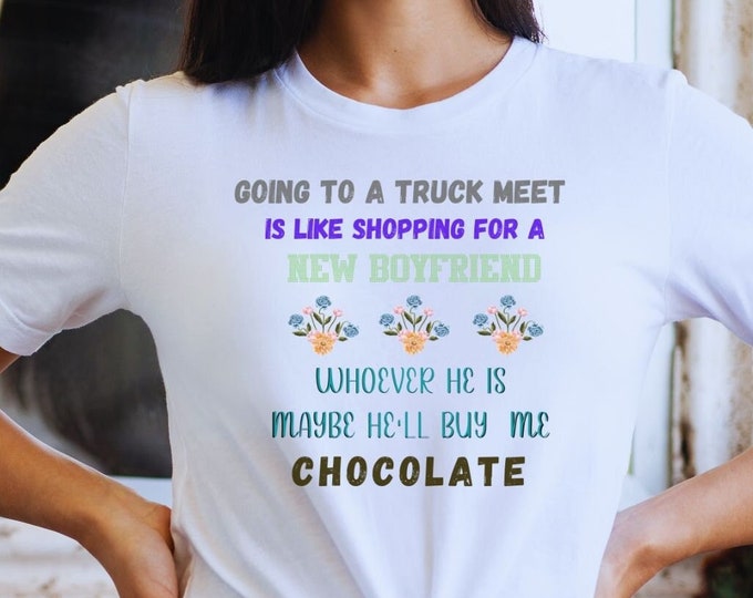 Featured listing image: Truck Meet and Chocolate T-Shirt