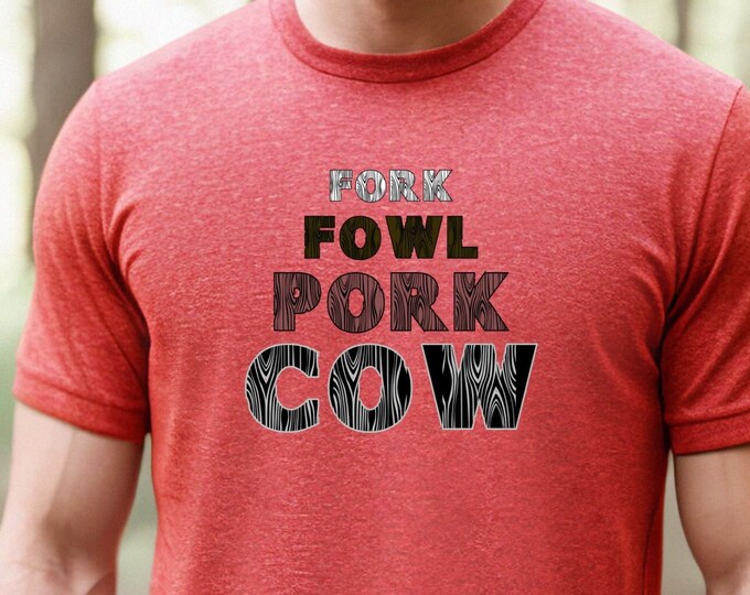 Featured listing image: Humorous Stacked Animal Graphic Wooden Letter Tee