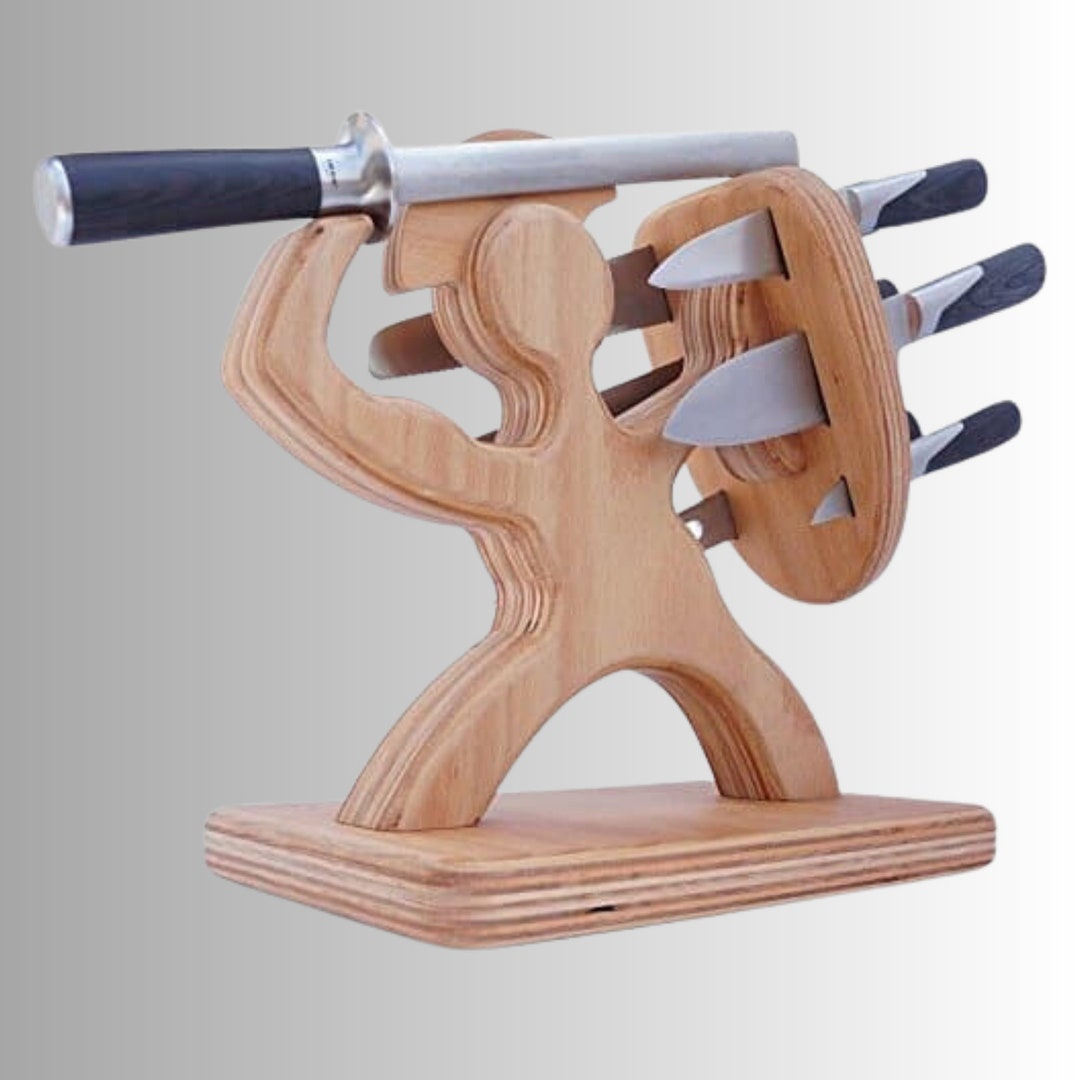 Spartan Knife Block Laser Cut CNC Plans Unleash Your Inner Etsy