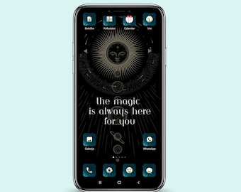 Mobile Phone Wallpaper Downloadable Iphone Android Astrology Themed Background The Magic Is Always Here For You Quote Daily Inspiration Sun