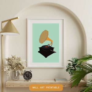 Vintage Record Player Png File Classic Timeless Antique Turntable Instant Downloadable Nostalgic Ageless Printable Wall Decor Digital Art