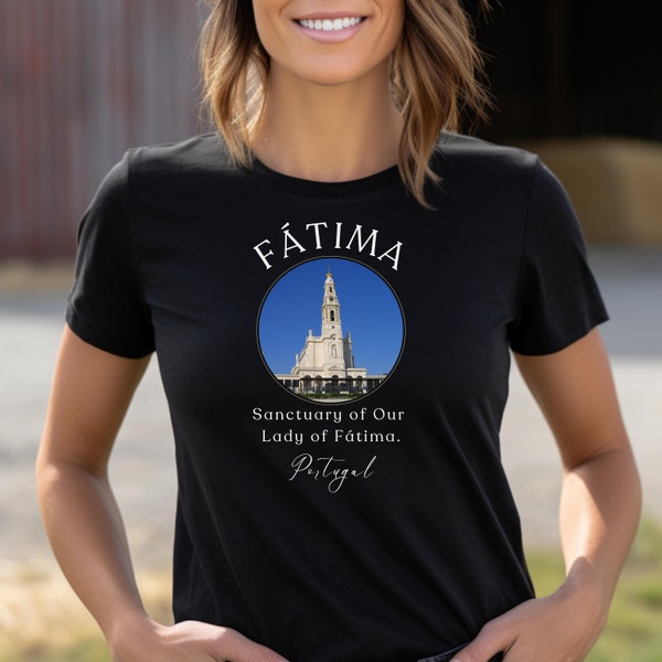 Sanctuary of Our Lady of Fatima Unisex Tshirt, Portugal pilgrimage destination tee, Fatima Catholic Virgin Mary Shrine, Miracle of the Sun