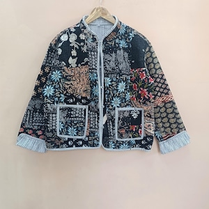 Handmade Patchwork Cotton Quilted Jacket : Bohemain Jacket