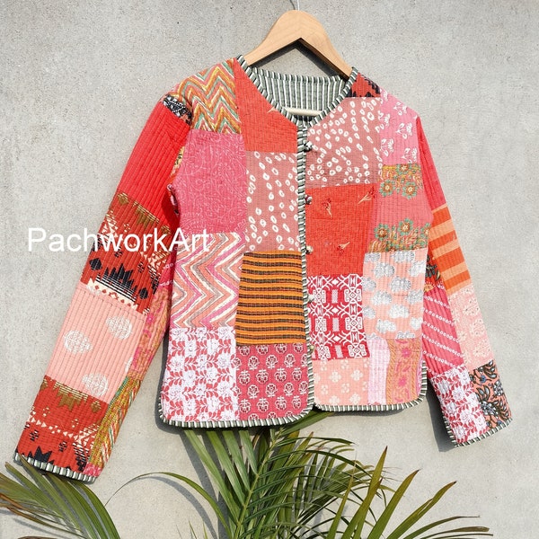 Patchwork Jacket Women - Etsy