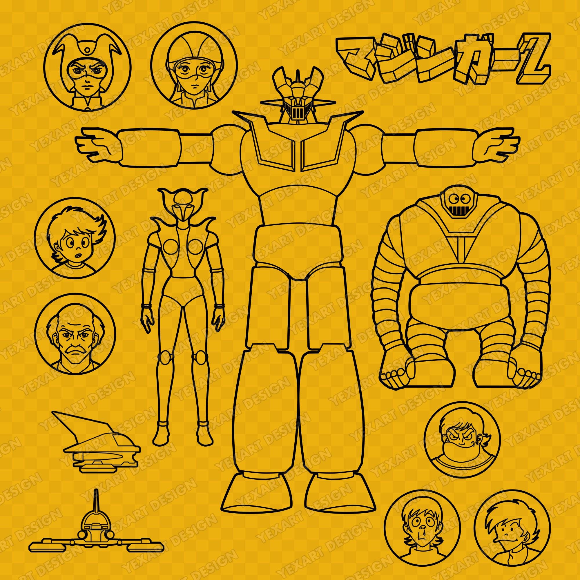 Mazinger Z | Fine Art Print | Abstract Joestar