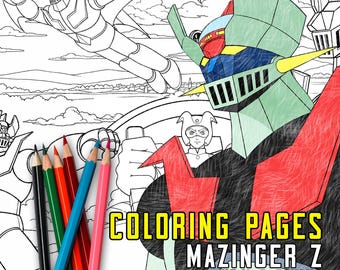 Mazinger Z 2.0 Digital Coloring Pages | mazinger mecha, koji kabuto outline