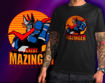 305 Great Mazinger Finger | Classic anime Tshirt, anime fanart, super robot tshirt, 70s anime tee, retro anime, vintage anime, Unisex Tee