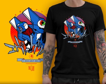Eva Unit 00 -302- T-shirt | Retro Mecha Fanart