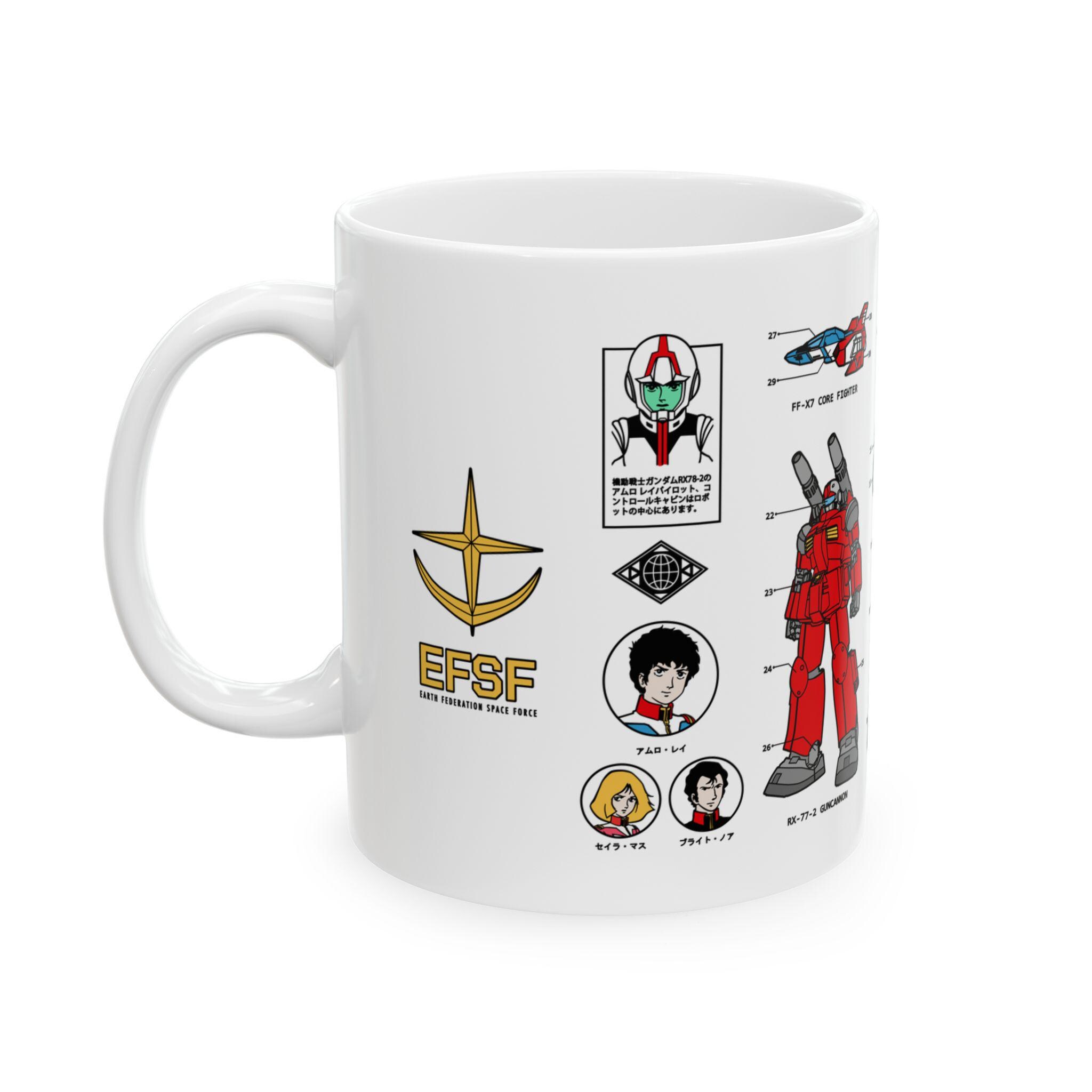 Tazza Gundam Pyramid International - Design Mobile Weapons, Tazza In Ceramica 315 Ml, Prodotto Ufficiale, Regalo Per Fan