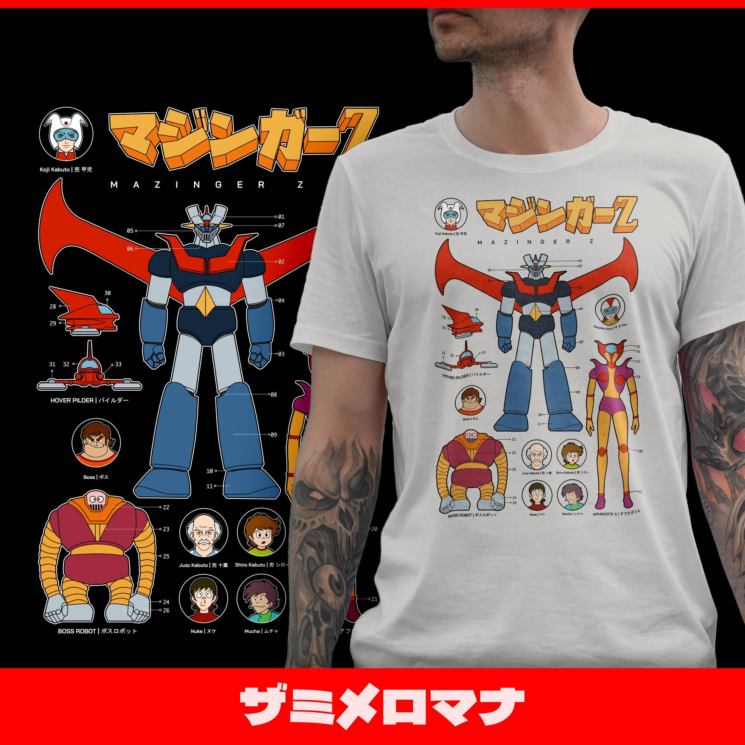 Mazinger Z Kit -455- T-shirt: Classic Anime Fanart Tee - Etsy