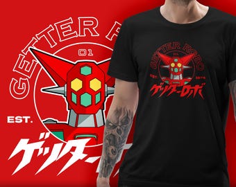 Getter Logo -495- T-Shirt: Classic Anime Getter Robo Fanart Tee