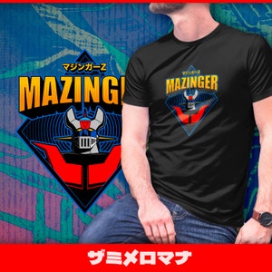 284 Mazinger Z Losanga | Classic anime unisex tshirt, anime fanart, mazinger z tee, koji kabuto tee, classic anime tshirt, super robot tee