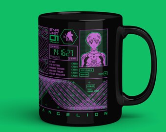 Eva 01 Mug 2.0 | evangelion coffee, eva unit 01 cup, classic anime, anime breakfast, shinji ikari anime, neon genesis evangelion mug