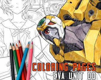 Eva 00 2.0 Digital Coloring Pages | evangelion, mecha, rei ayanami, outline