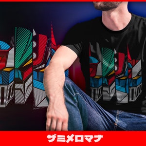 Go Nagai Four -261- T-Shirt: Classic 70s Mecha Anime Fanart