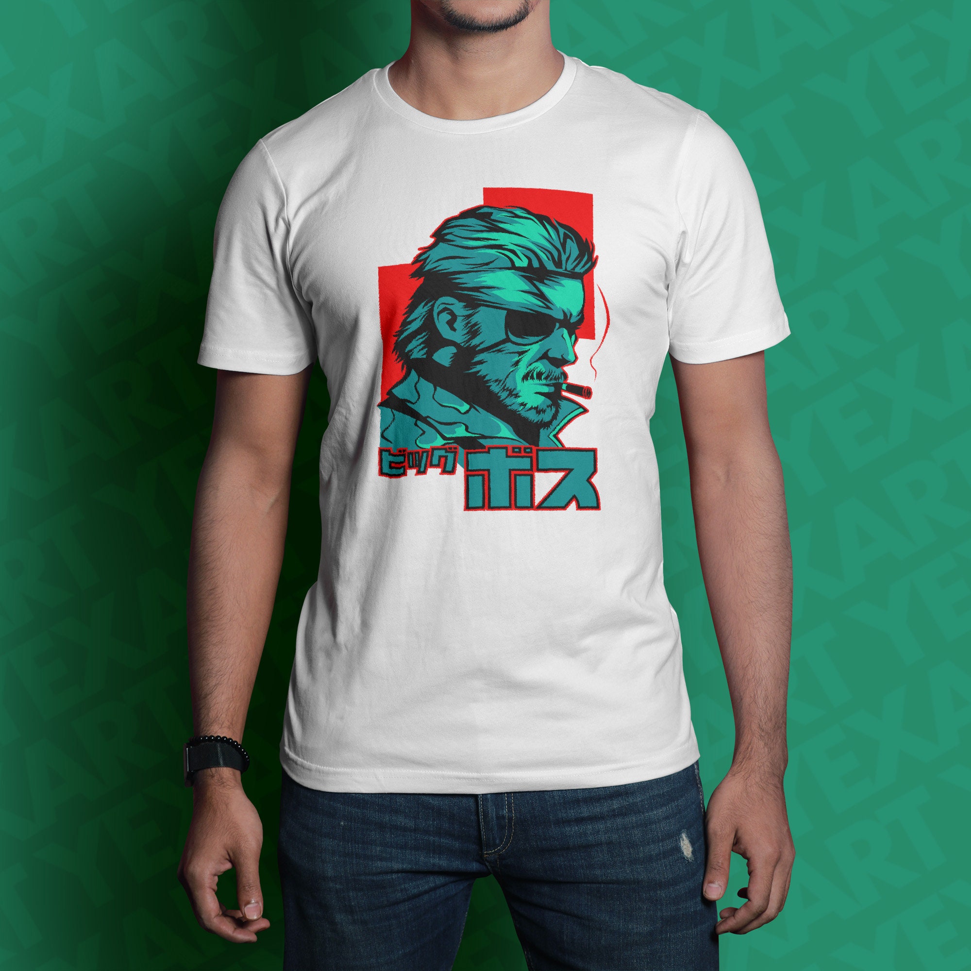 MGS Big Boss -348- T-shirt: Metal Gear Solid Fanart Tee - Etsy