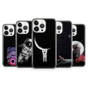 Astronaut Phone Case Space Exploration Cover for iPhone 16 15 14Pro, 13, 12, 11 Samsung S25, S24, S24FE, A55, A16, A25, A54 Pixel 7,6A 7A 8A