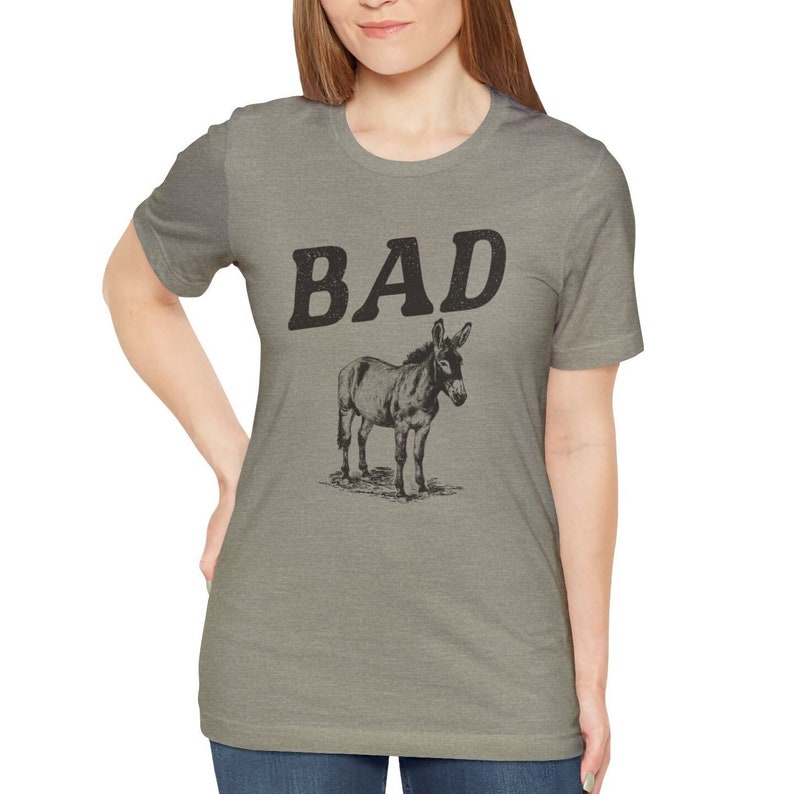 Funny Unisex Bad Ass Donkey T Shirt Meme Shirts Silly - Etsy