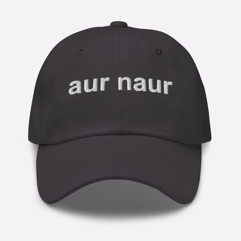 Embroidered Dad Hat "aur naur", Funny Hats, Meme Baseball Cap, Australia Hat
