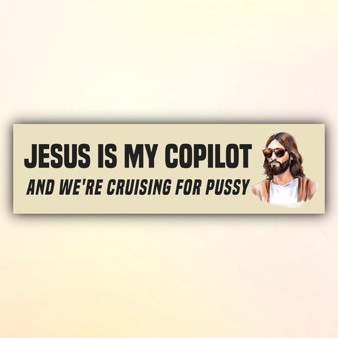 Do You Follow Jesus This Close Funny Bumper Sticker | Gift for Her Do You Follow Jesus This Close Funny Bumper Sticker | Gift for Her