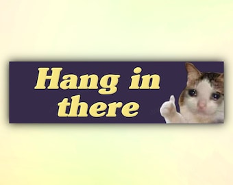 Funny Cat Bumper Sticker 