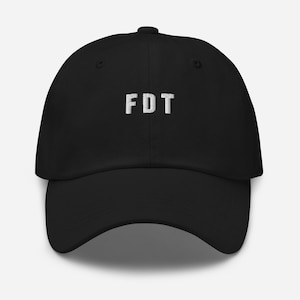 F*ck Donald Trump Embroidered Dad Hat &quot;FDT&quot;, Funny Hats, Liberal Leftist Anti-Trump Baseball Cap