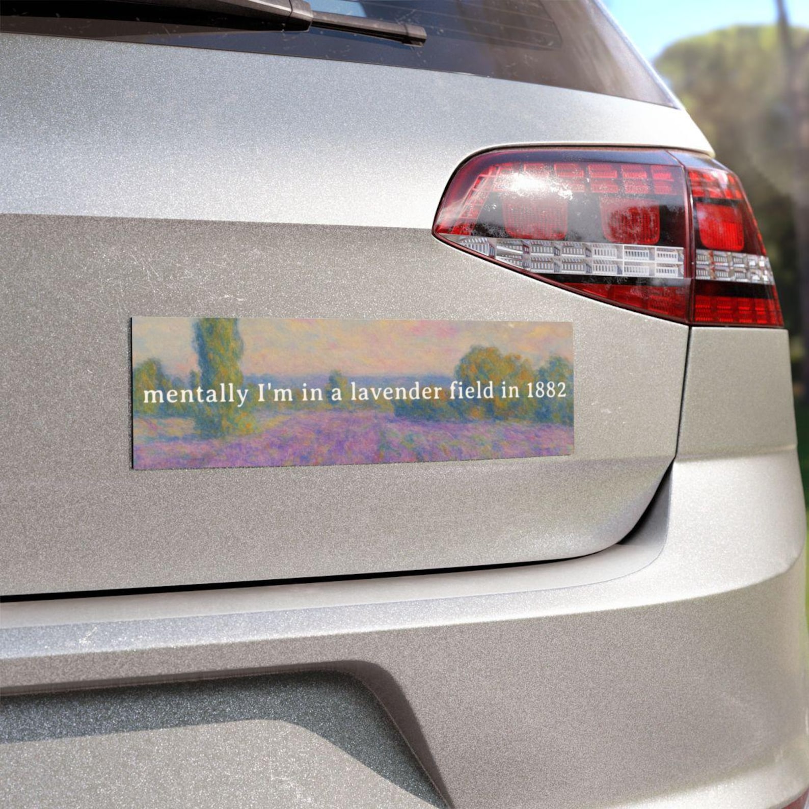 Lavender Field Bumper Sticker