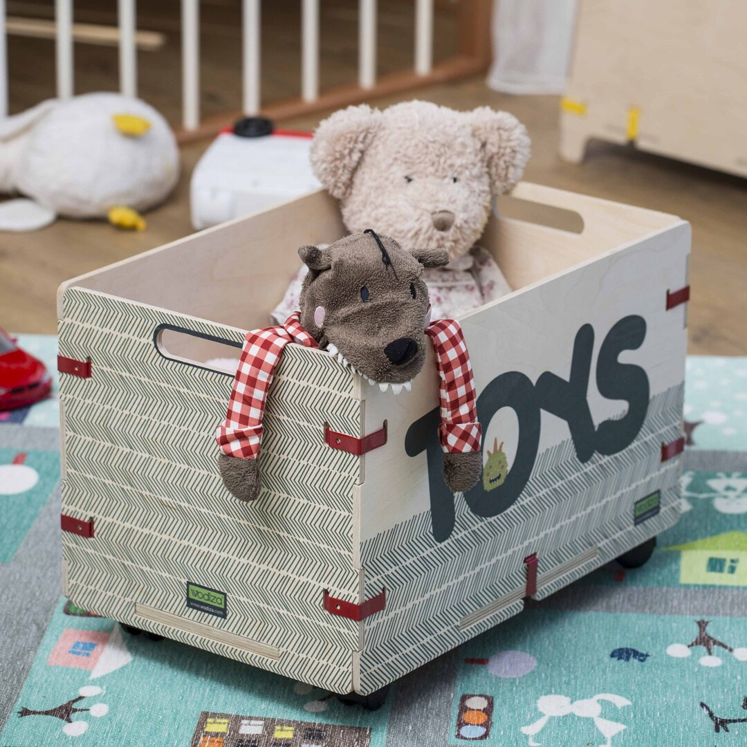 Wooden Toy Box, Wooden Storage for Kids, Gift for Kids, Wooden Toy Box