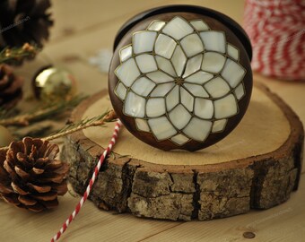 Personalized Pearl Vintage Hand Mirror, Mother of Pearl Handmade Makeup Mirror, Makeup Hand Mirror, Antique Lotus Mirror, Christmas Gift
