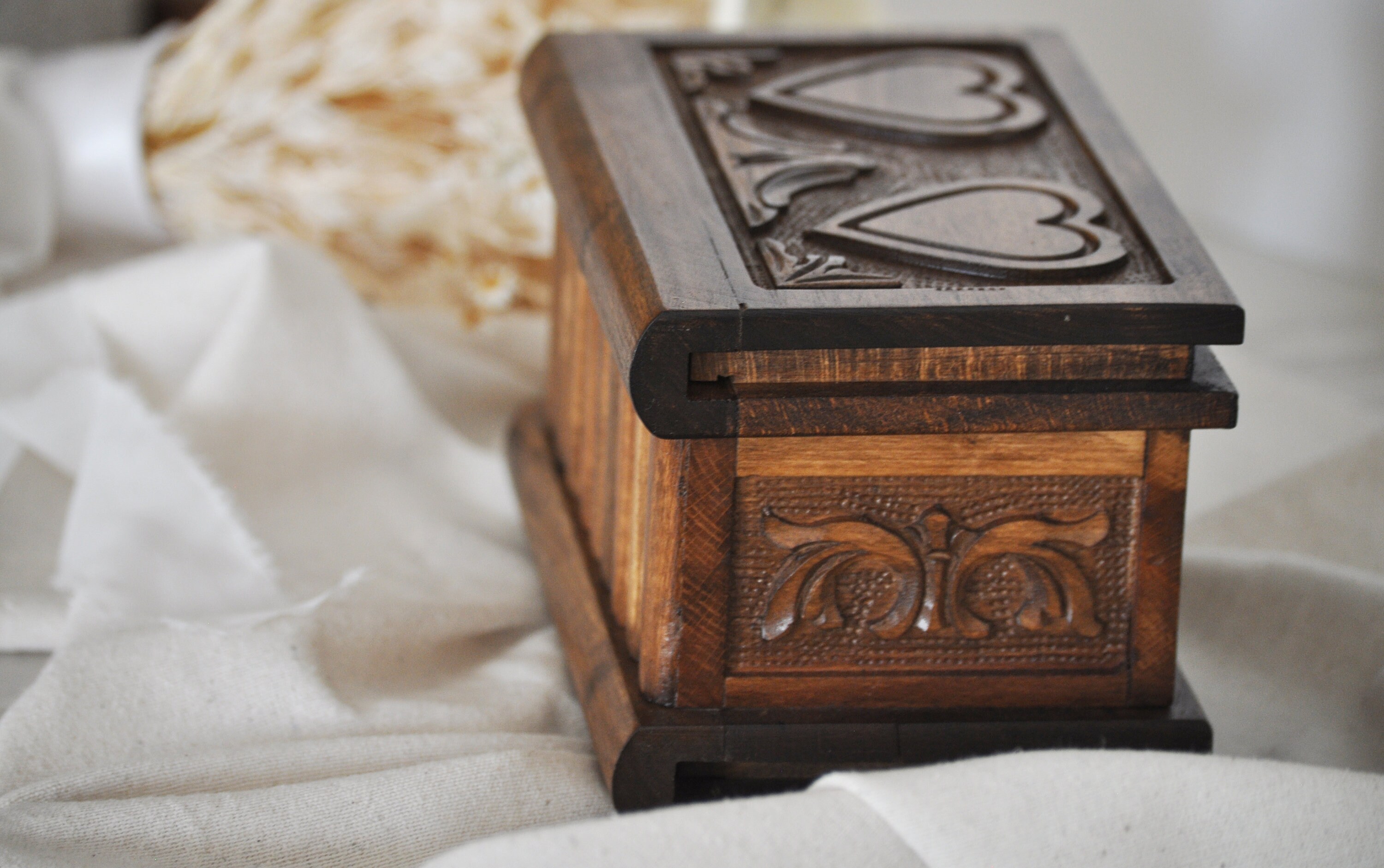 Personalized Wooden Puzzle Box, Hand Carved Wooden Secret Lock Box ...