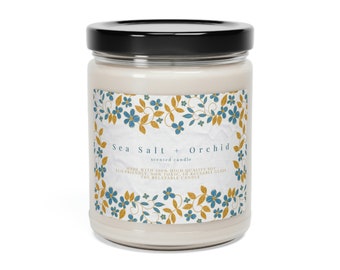 Pretty Flowers Eco Friendly, Non Toxic, Thoughtful Gift Candle Scented Soy Candle, 9oz