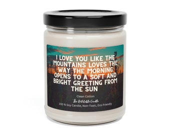 Tyler Childers Shake the Frost Lyrics Love Song Gift Candle Scented Soy Candle, 9oz Unique Thoughtful Present Natural Eco Friendly Non Toxic