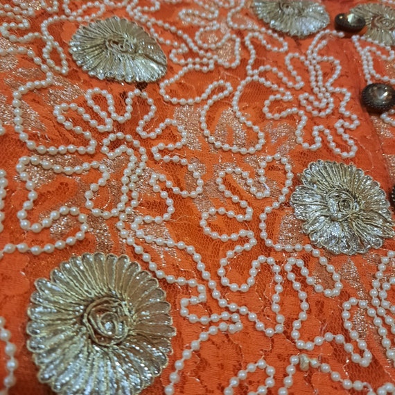 indian dress beads work dress gota work Handmade … - image 8