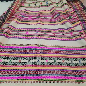 kutch work shawl beautiful handwork embroidery handwoven shawl from kuttch gujrat vintage shawl Handwoven Desi Wool Throw From Kutch Gujarat