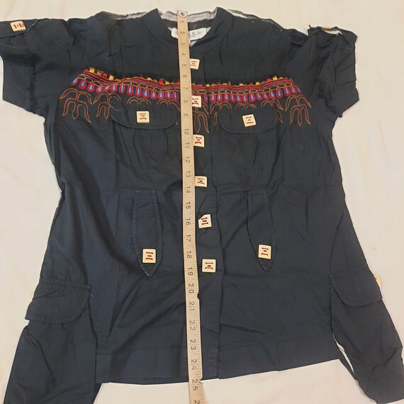 Vintage top dress cotton dress indian designer ri… - image 3