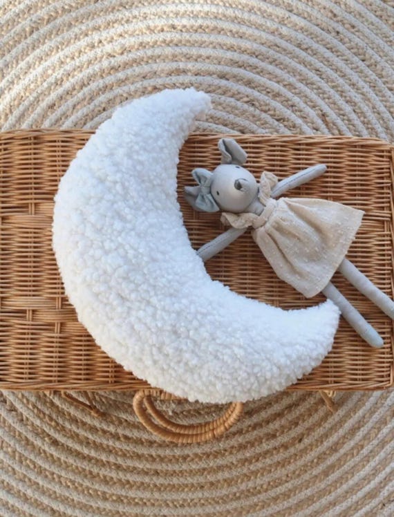 Almohada de luna para fotografía de recién nacidos: juguetes de