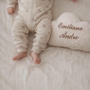 Personalised cloud cushion - Boucle cloud cushion - Custom Nursery Gift - cloud pillow - name cushion for baby shower gift