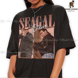 Seagal medieval-steven em um cavalo t camisa de algodão das