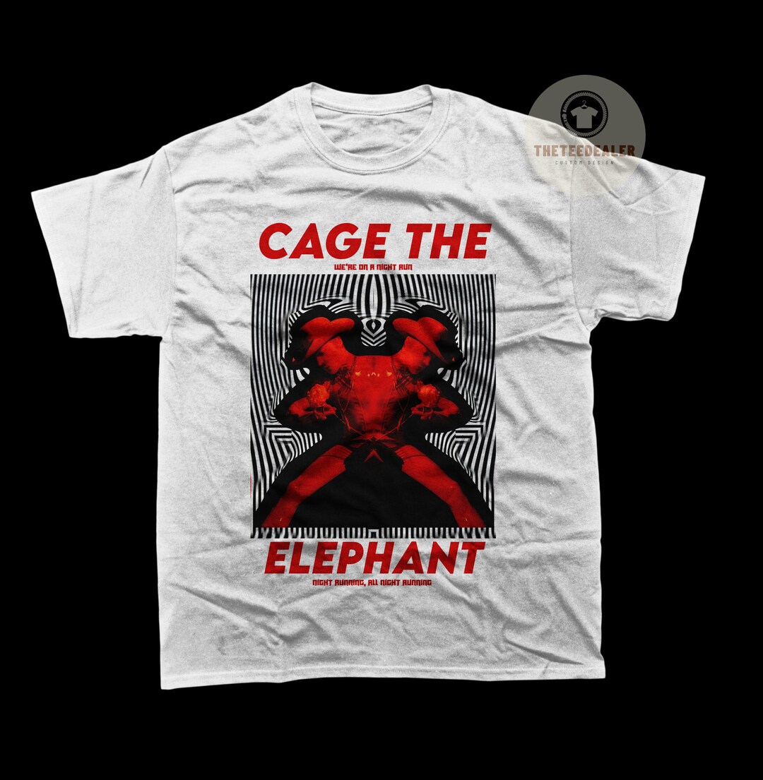 limited-cage-the-elephant-unisex-t-shirt-social-cues-album-etsy