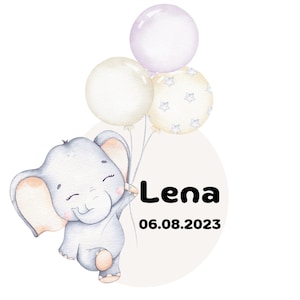 Mapa astral de elefante, presente de bebê para nascimento, batismo ou aniversário