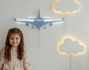 Aangepast vliegtuignachtlampje, gepersonaliseerde vliegtuigcadeau-ideeën, cadeau voor vliegtuigliefhebber, cadeau luchtvaartliefhebbers, luchtvaartcadeau voor piloten